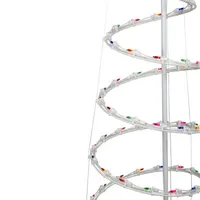 6' Pre-Lit Spiral Christmas Tree - Multi Color Lights