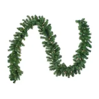 9' x 10'' Pre-Lit Oak Creek Pine Artificial Christmas Garland - Clear Dura-Lit Lights