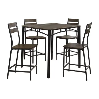 Alcon 5-pc. Counter Height Rectangular Dining Set