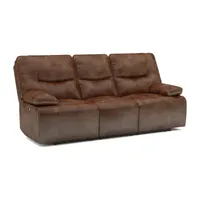 Living Room Collection Pad-Arm Power Recline Upholstered Loveseat