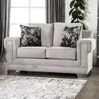 Living Room Collection Track-Arm Upholstered Loveseat