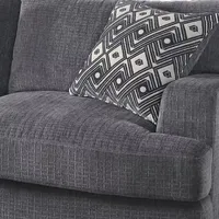 Living Room Collection -pc. Curved Slope-Arm Upholstered Sectional