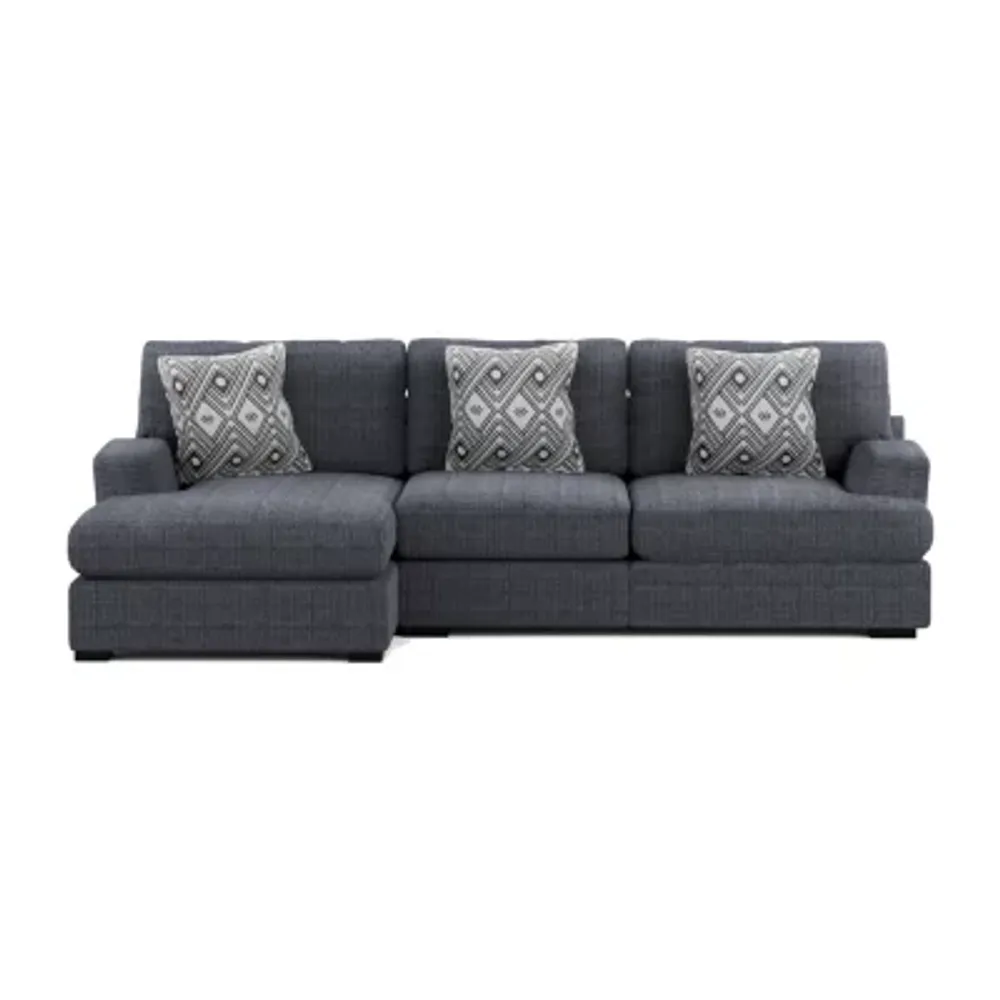 Living Room Collection -pc. Curved Slope-Arm Upholstered Sectional