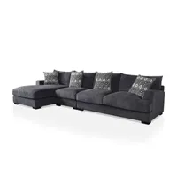 Living Room Collection -pc. Curved Slope-Arm Upholstered Sectional