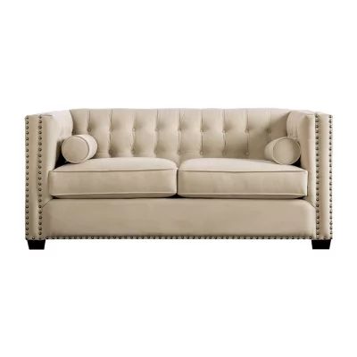 Living Room Collection Track-Arm Upholstered Loveseat