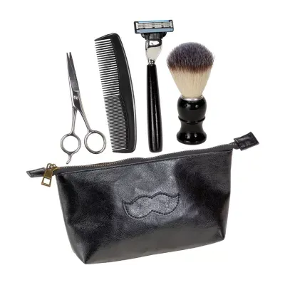 Mustache and Beard set in vegan case