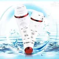 LINSAY UltraSonic Facial & Body cleansing Brush with Temperature control Bundle with USB Cable Headband and Bag