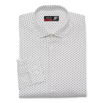 J. Ferrar Ultra Comfort Mens Slim Fit Easy Care Stretch Fabric Long Sleeve Dress Shirt