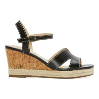 Liz Claiborne Womens Alton Wedge Sandals