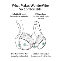 Glamorise WonderWire® Front-Closure Stretch Lace Underwire Bra-9245