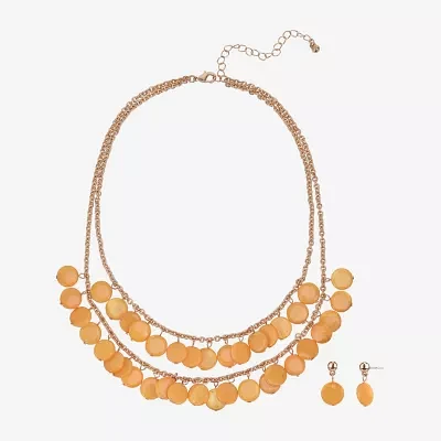 Mixit Gold Tone Statement Necklace & Drop Earrings 2-pc. Jewelry Set