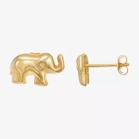 14K Gold 7.4mm Stud Earrings