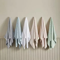 Linery Ribbed Cotton Quick Dry 6-pc. Bath Towel Sets
