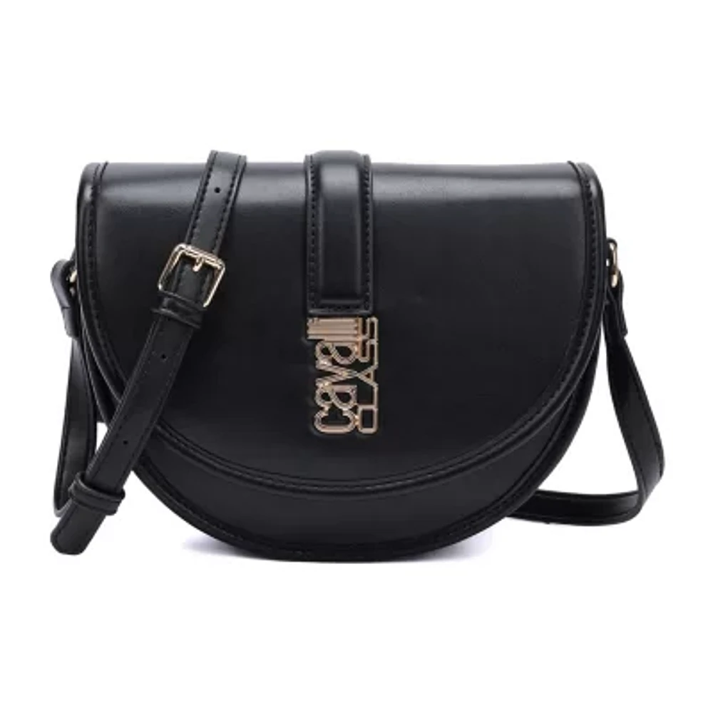 Cavalli Class Marina Saddle Flap Crossbody Bag
