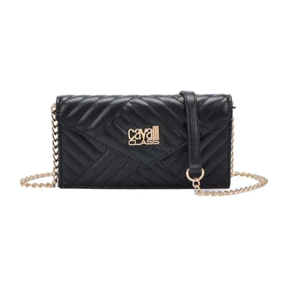 Cavalli Class Valeria Quilted Womens Envelope Wallet