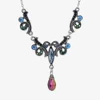 1928 Silver Tone Collar Necklace