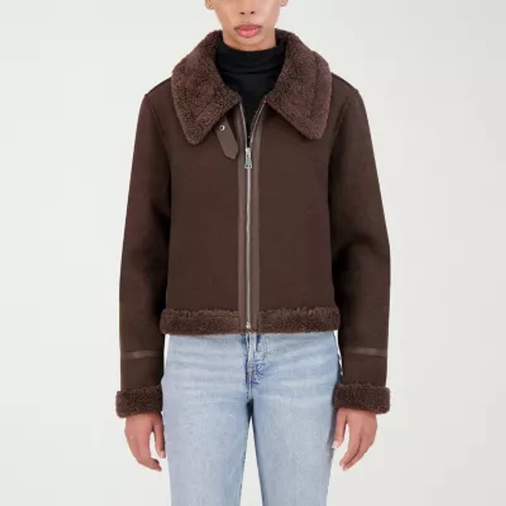 O&L Womens Sherpa Lined Midweight Jacket