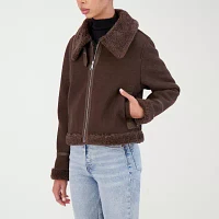 O&L Womens Sherpa Lined Midweight Jacket