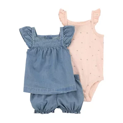 Carter's Baby Girls 3-pc. Short Set