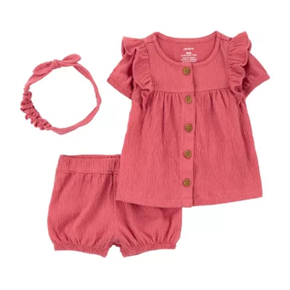 Carter's Baby Girls 3-pc. Short Set