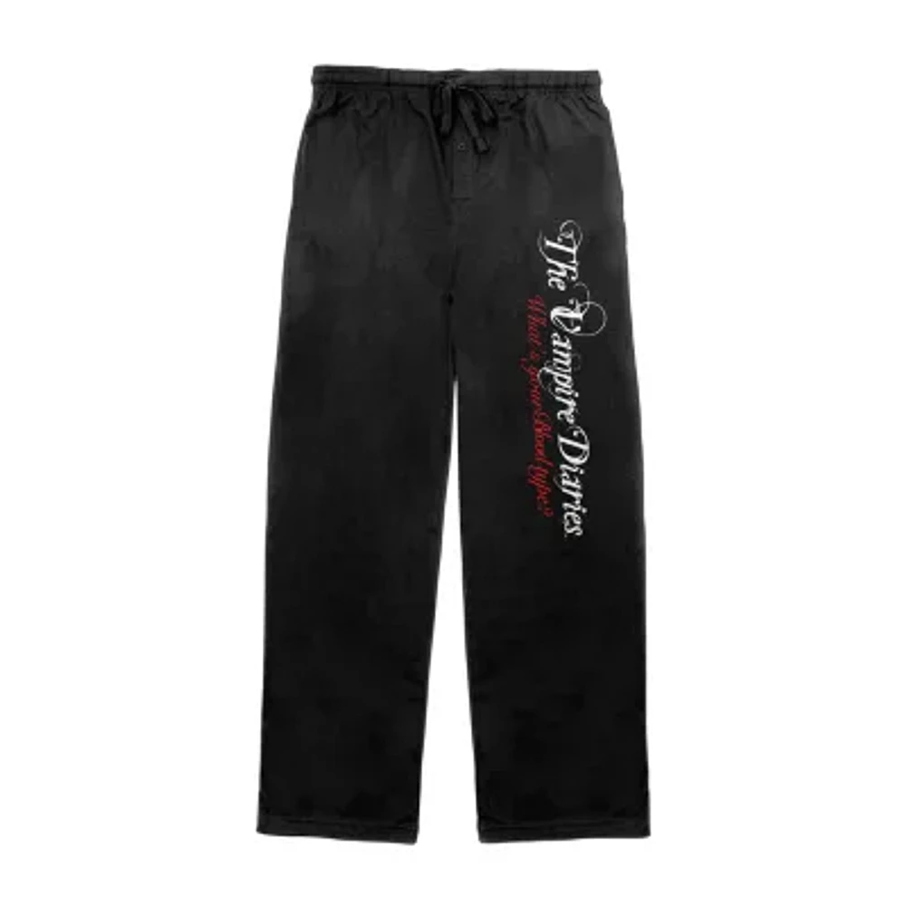 Vampire Diaries Mens Fleece Pajama Pants