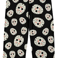 Friday The 13th Jason Mask Mens Fleece Pajama Pants