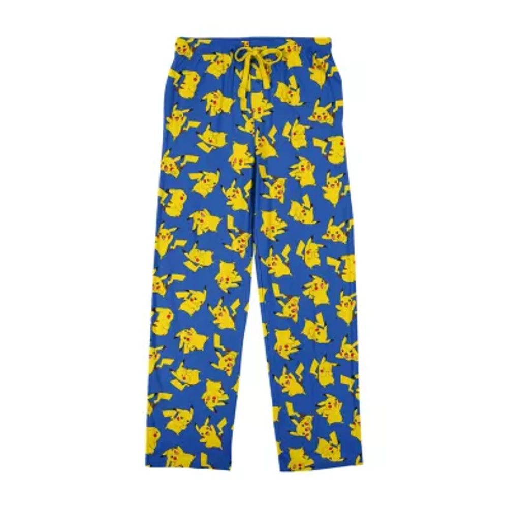 Pokemon Pikachu Mens Fleece Pajama Pants