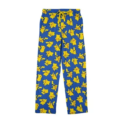 Pokemon Pikachu Mens Fleece Pajama Pants