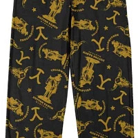 Yellowstone Mens Fleece Pajama Pants