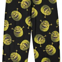 Shrek Face Mens Fleece Pajama Pants