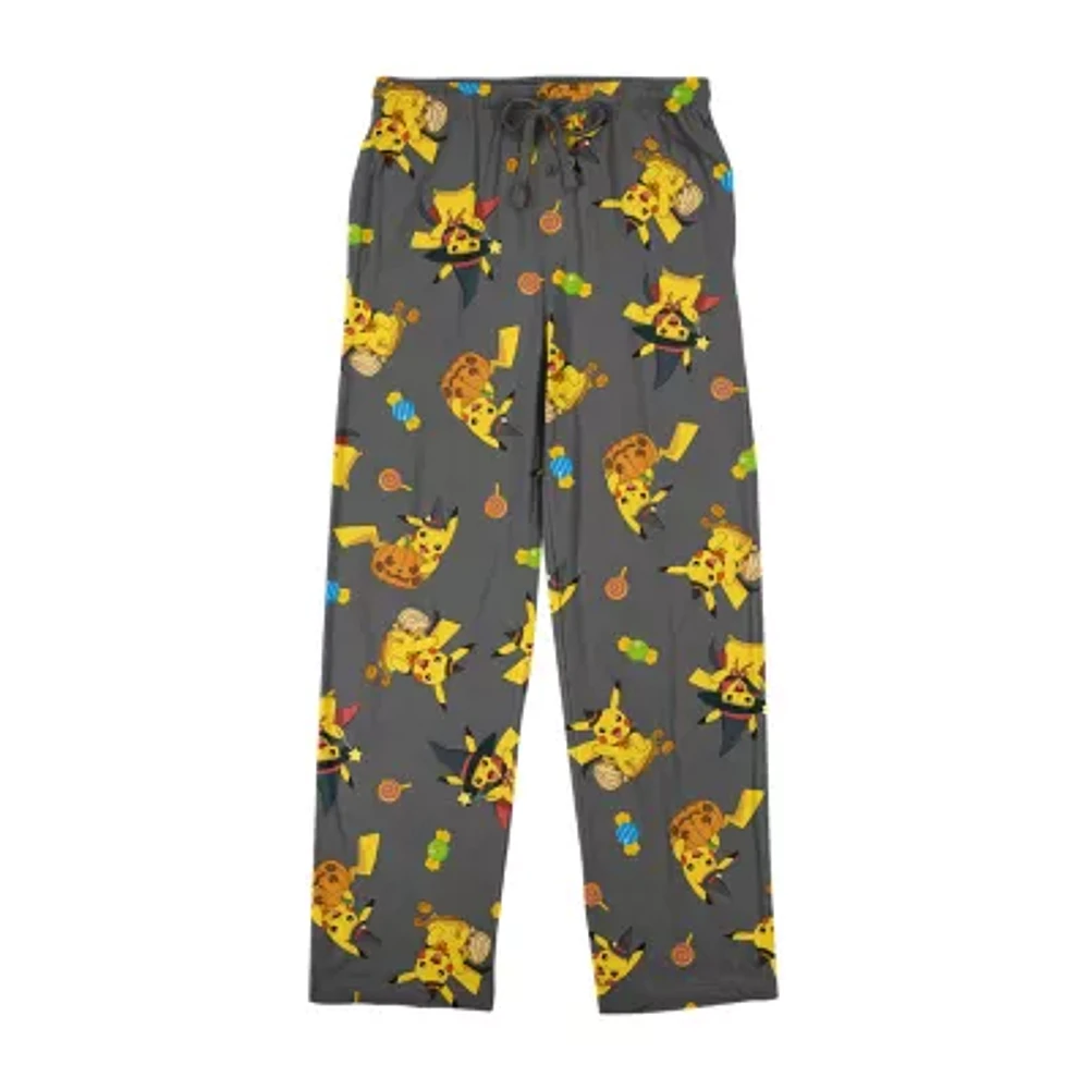 Pokemon Pikachu Mens Fleece Pajama Pants