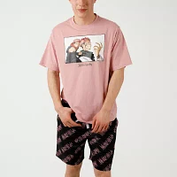 Jujutsu Kaisen Mens Short Sleeve Crew Neck 2-pc. Shorts Pajama Set