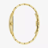 Bulova Our Lady Of Guadalupe / Nuestra Señora De Guadalupe Mens Diamond Accent Gold Tone Stainless Steel Bracelet Watch 97d137