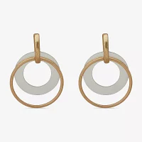 a.n.a Two Tone Womens Drop Earrings