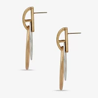 a.n.a Two Tone Womens Drop Earrings
