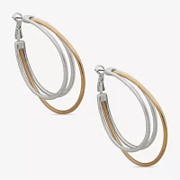 a.n.a Two Tone Hoop Earrings