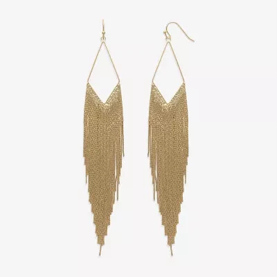 Bijoux Bar Gold Tone Drop Earrings