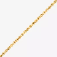 Womens 10K Gold Circle Pendant Necklace