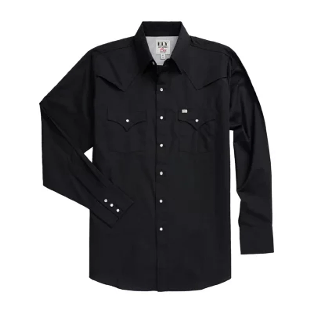 Ely Cattleman Outdoor Mens Long Sleeve Western Shirt