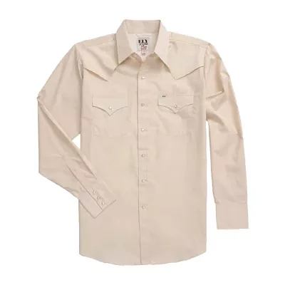 Ely Cattleman Outdoor Mens Long Sleeve Western Shirt