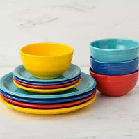 Fiesta Vibrant Bistro Coupe 12-pc. Dinnerware Set