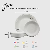 Fiesta Classic Rim 12-pc. Dinnerware Set