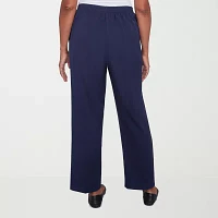 Alfred Dunner Block Island Womens Straight Pull-On Pants