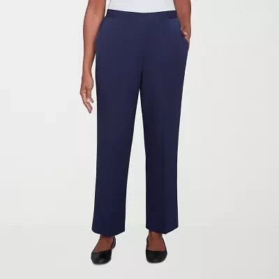 Alfred Dunner Block Island Womens Straight Pull-On Pants