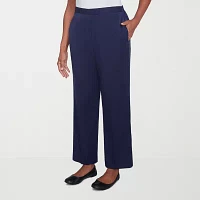 Alfred Dunner Block Island Womens Straight Pull-On Pants