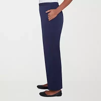 Alfred Dunner Block Island Womens Straight Pull-On Pants