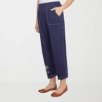 Alfred Dunner Block Island Womens Straight Pull-On Pants