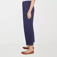 Alfred Dunner Block Island Womens Straight Pull-On Pants