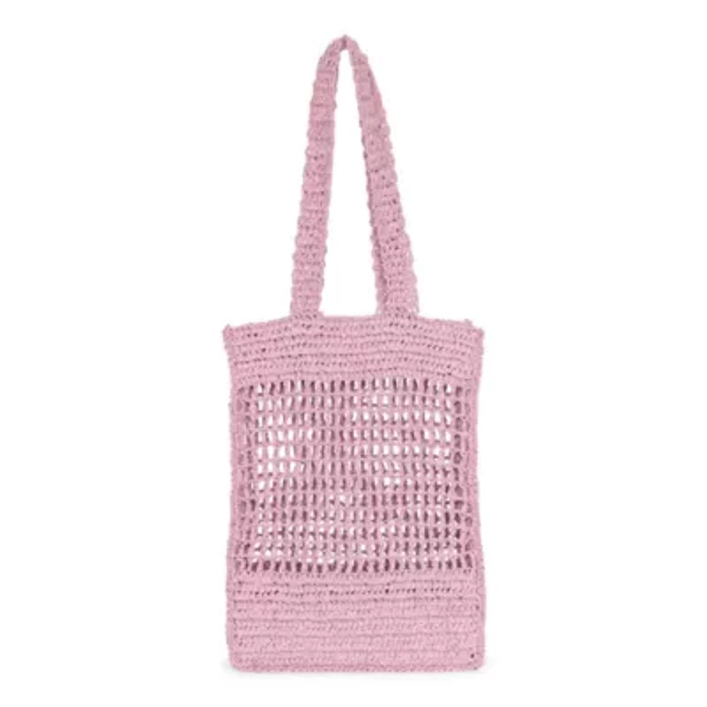 a.n.a Open Weave Straw Crossbody Bag