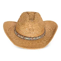 a.n.a Straw With Novelty Trim Womens Cowboy Hat